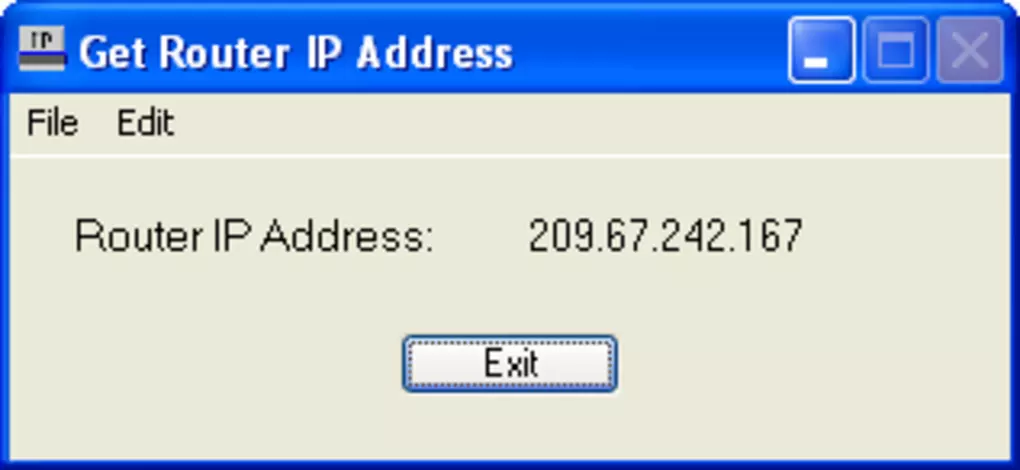 router IP address